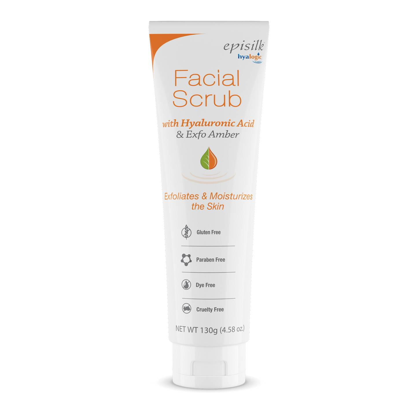 Facial Scrub with Hyaluronic Acid & Exfo Amber hyalogyc