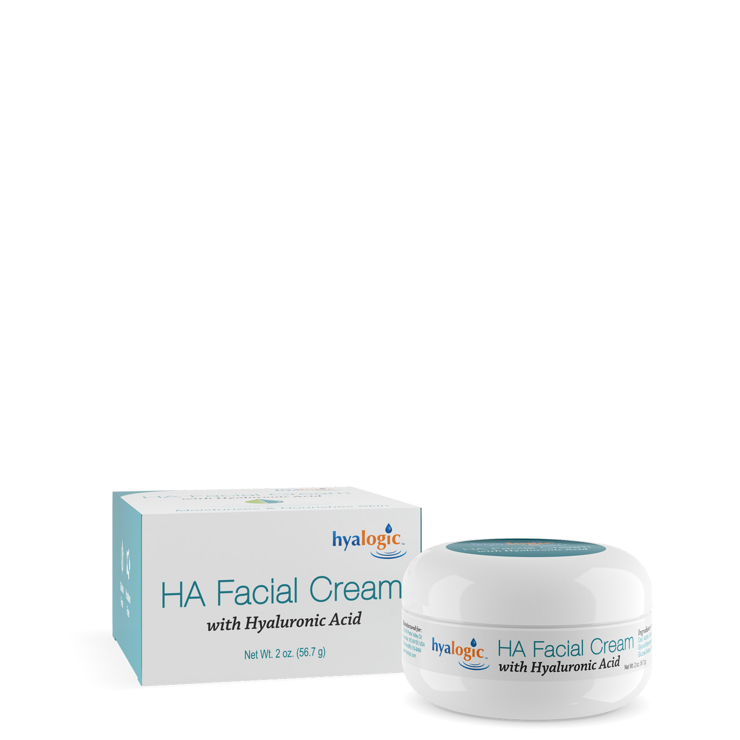 HA Facial Cream with Hyaluronic Acid Moisturizes & Nourishes Skin
