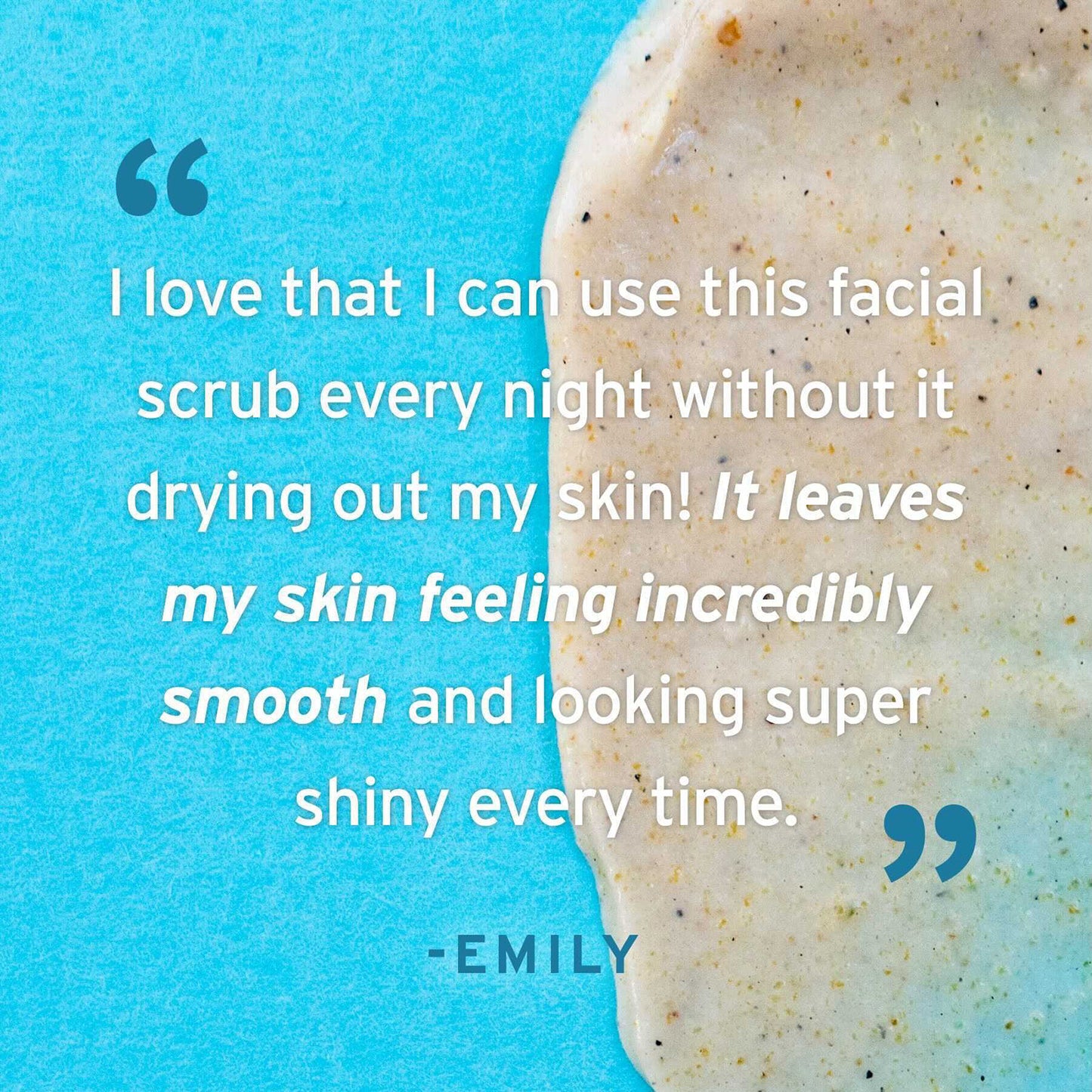 Facial Scrub with Hyaluronic Acid & Exfo Amber hyalogyc