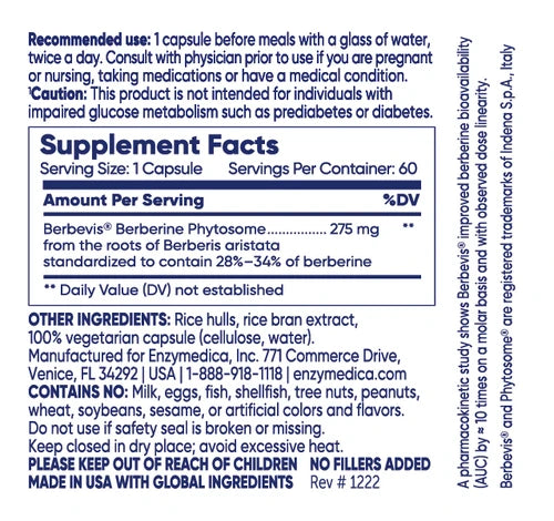 Enzimedica Berberine Phytosome 60caps