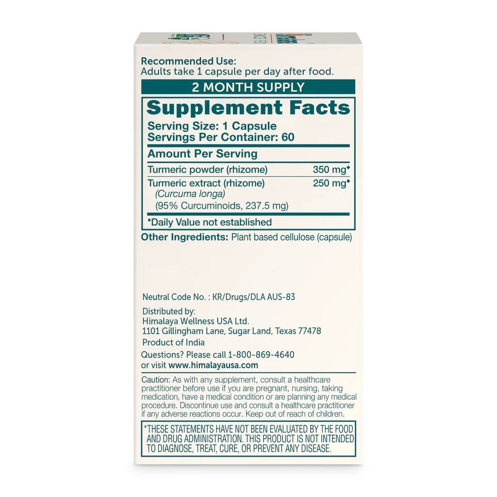 Turmeric 60 capsule